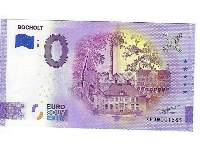 ALLEMAGNE 2021-1 BOCHOLT BILLET SOUVENIR 0 EURO TOURISTIQUE NEUF