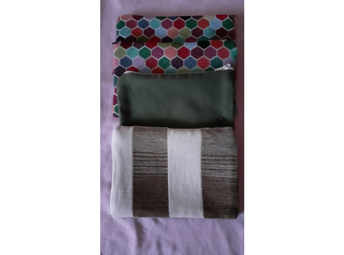 Pochette réalisée en tissu Ameublement Nouveauté !