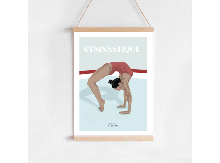 Affiche Gymnastique "Le pont"  - 50% de réduction