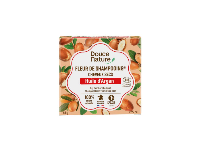 Fleur de Shampooing solide cheveux secs Argan 85g