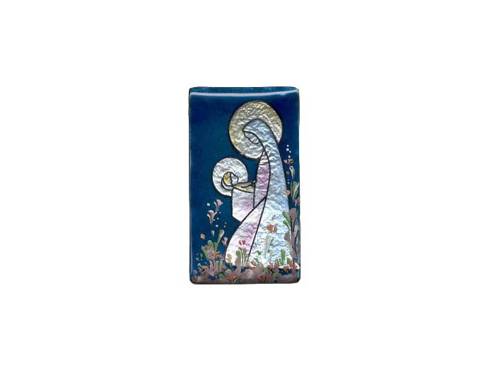 VIERGE AGENOUILLÉE 9,5x5,5cm - EMAUX DU LIBAN