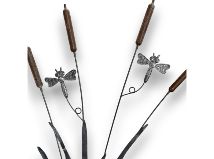 Tuteur déco libellules 43x83cm