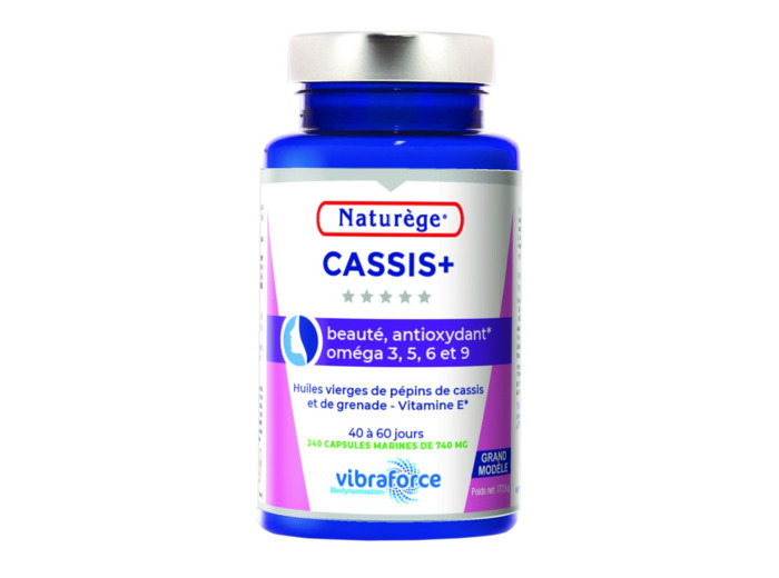 Cassis+-Pépins de cassis-120 capsules-Naturege