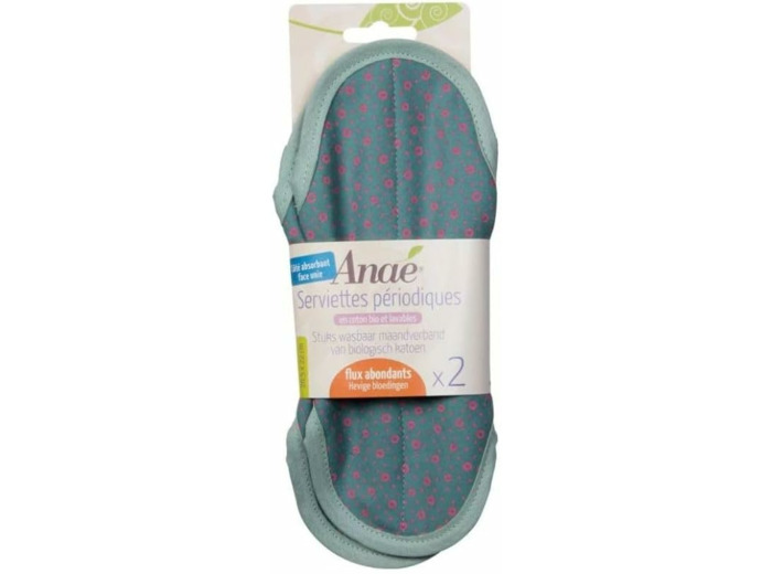 SERVIETTES HYGIENIQUES LAVABLES MAXI (2) Anae