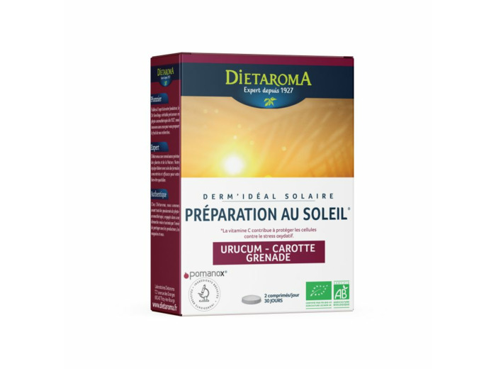 Dermidéal solaire-Préparation au soleil-30 comprimés-Dietaroma