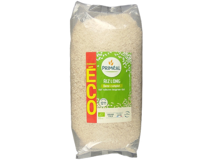 Riz Long Demi-Complet 2kg Bio