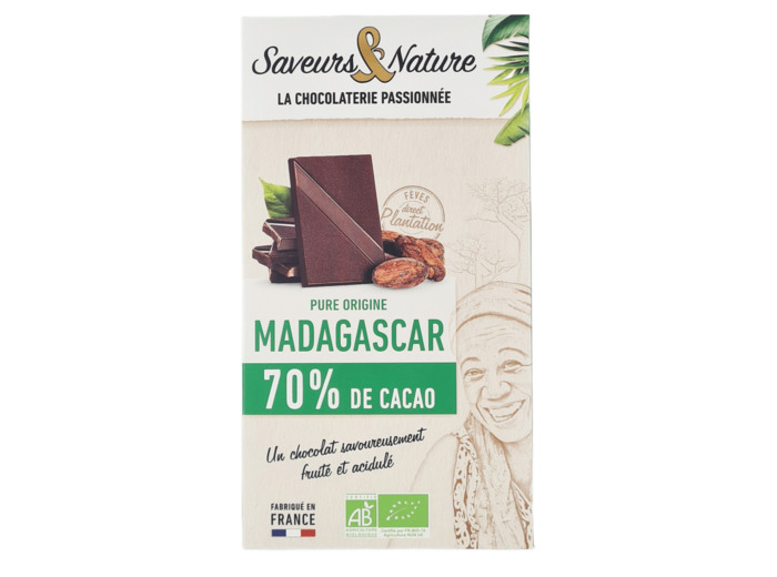 Chocolat Noir 70% Brésil Bio 80g