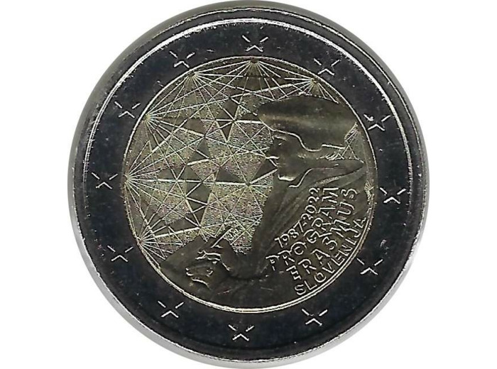SLOVENIE 2022 2 EURO COMMEMORATIVE ERASMUS SUP