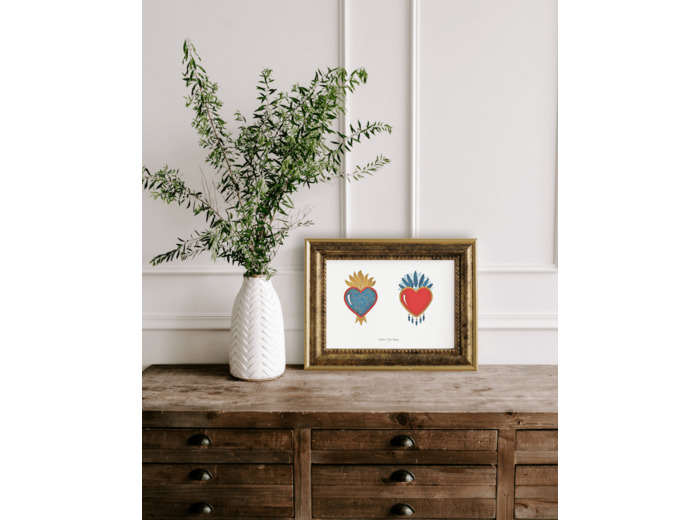 Affiche "Love Vitæ" Duo plumes