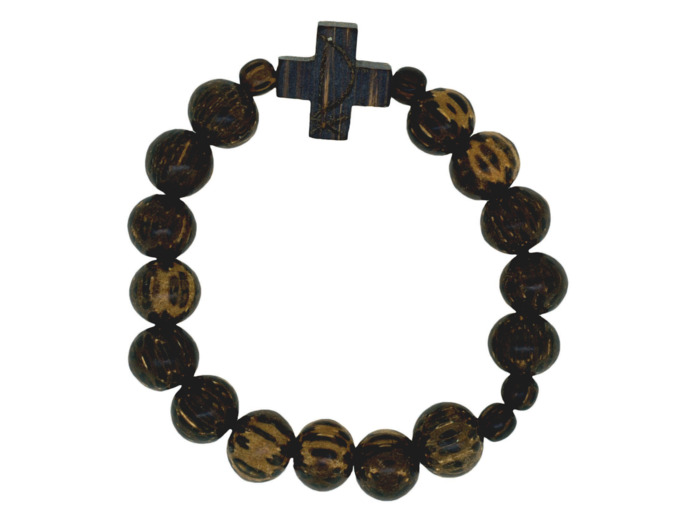 Bracelet en Bois Sur Corde - COCO grand modèle