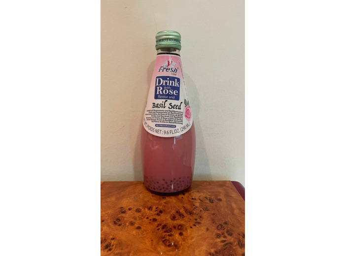 Jus de rose aux graines de Basilic 290 ml