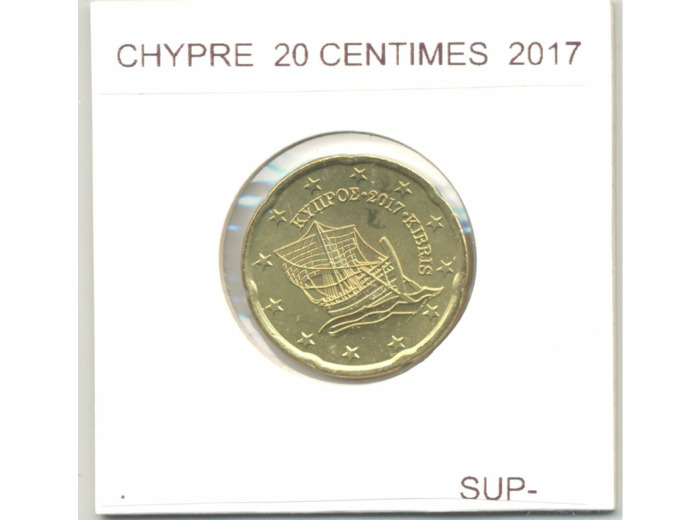 CHYPRE 2017 20 CENTIMES  SUP-