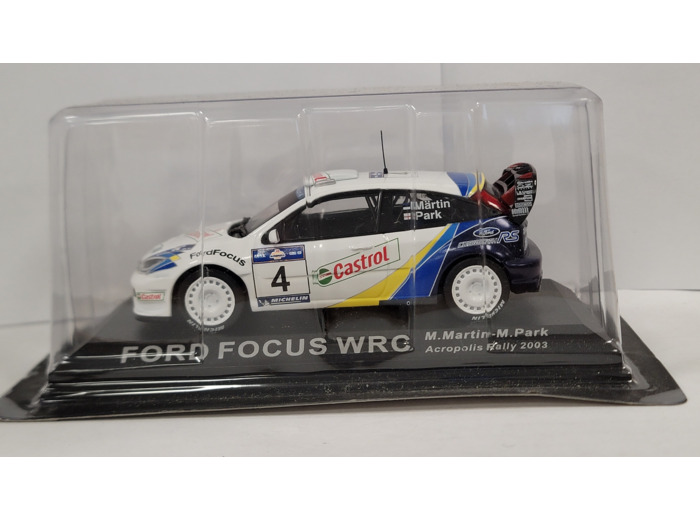 FORD FOCUS WRC MARTIN/PARK RALLYE ACROPOLIS 2003 1/43 BOITE D'ORIGINE