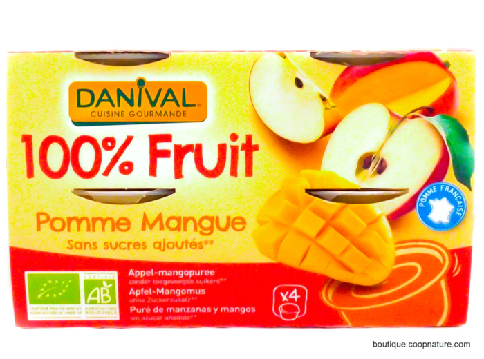 Compote Pomme Mangue Bio 4x100g