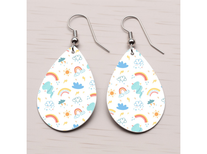 Boucles d'oreilles personnalisées