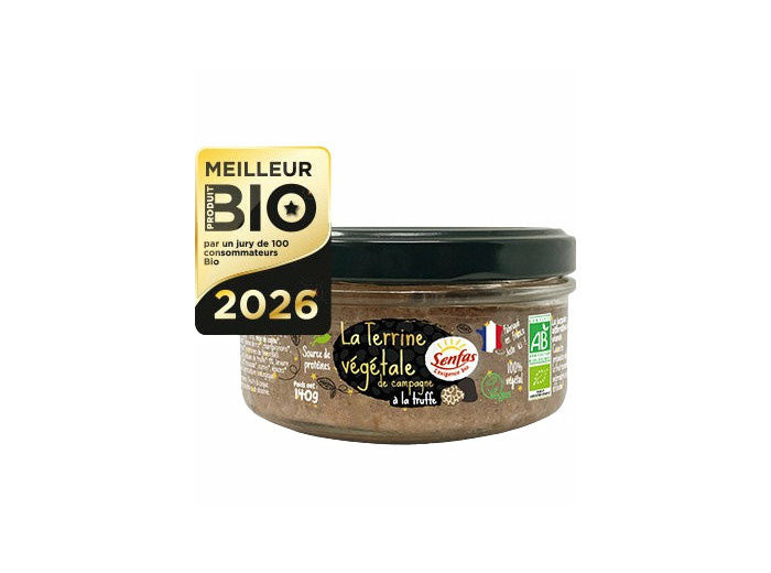 Terrine Végétale Truffe Bio 140g Senfas | Meilleur Produit Bio 2026