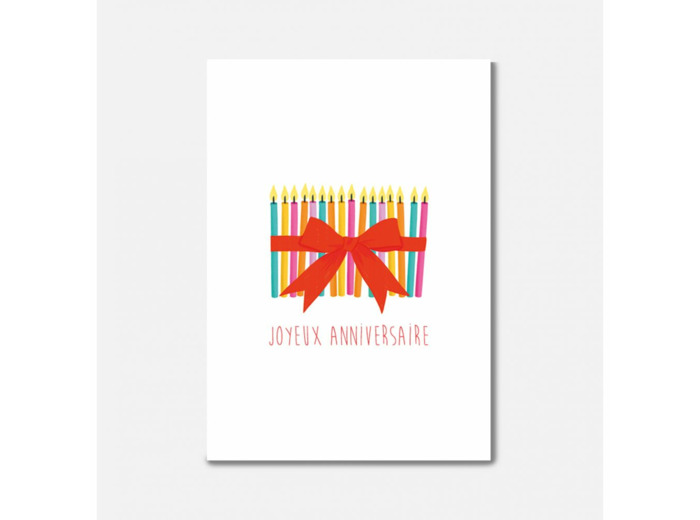 Carte Anniversaire - Bougies - Pascale Editions