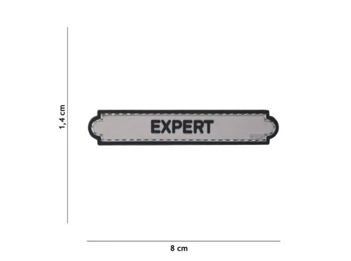 Patch 3D PVC Expert gris