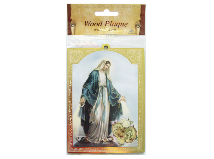 Plaquette Dorée 10x14cm - MIRACULEUSE