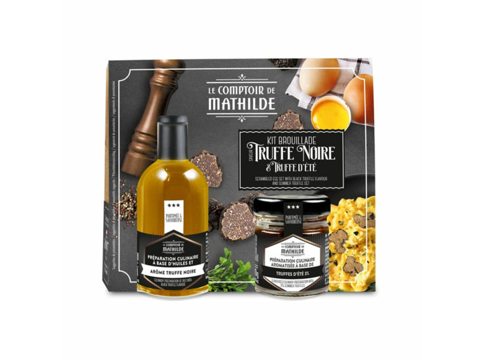 Kit Brouillade Saveur Truffe Noire et Truffe d'Eté 5Cl + 30G