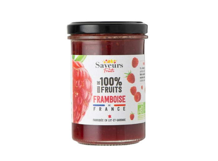 Préparation de Framboises aux Fruits Français Bio-230g-Saveurs et Fruits