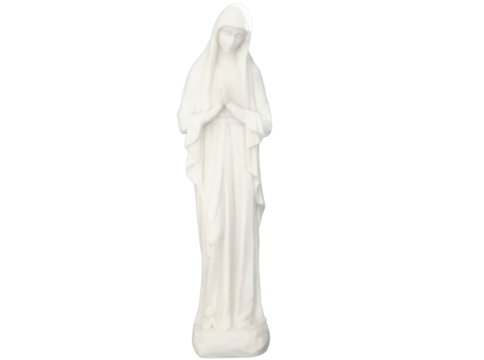ND de Banneux - Statue en Albaster 40cm -Blanche