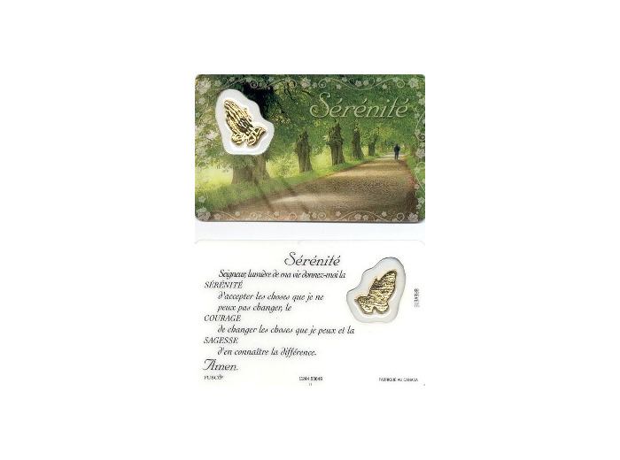 Carte-prière avec insertion ST ANTOINE-anglais