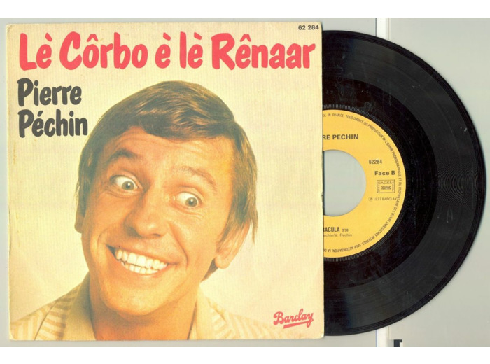 45 Tours PIERRE PECHIN "LE CORBO E LE RENAAR" / "DRACULA"