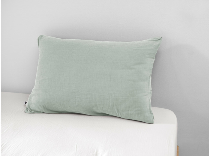 Taie d'oreiller Gaze de coton unie GAÏA L'Effet Papillon