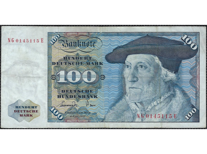 ALLEMAGNE 100 DEUTSCHE MARK 1-6-1977 SERIE NG TTB (W34b)