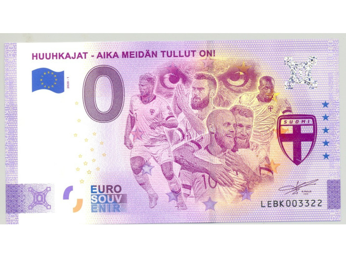 FINLANDE 2020-1 HUUHKAJAT AIKA MEIDAN BILLET SOUVENIR 0 EURO TOURISTIQUE  NEUF