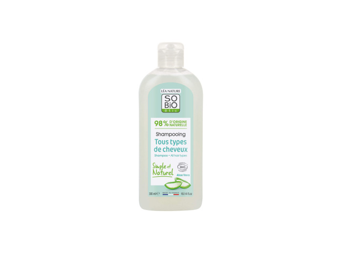Shampooing tous types de cheveux Aloe vera bio 300ml