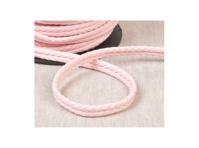 Double passepoil chevron 550 rose C74 10mm 100% coton le mètre