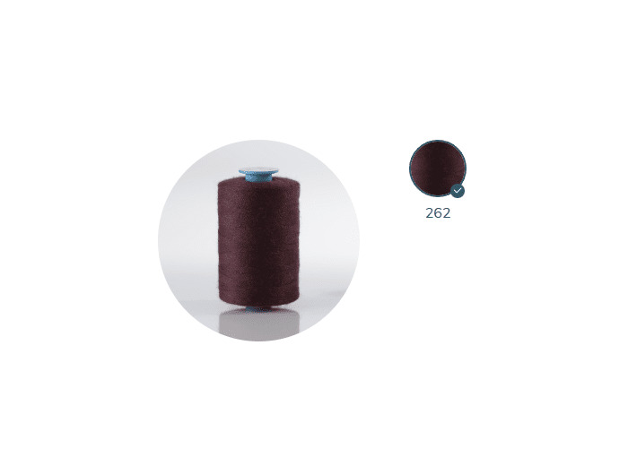 ZX 75-262 Bourgogne FIL À COUDRE 100% POLYESTER TRÈS RÉSISTANT bobine 1000m