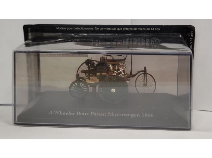MERCEDES 3 WHEELER BENZ PATENT MOTORWAGEN 1886 1/43 BOITE D'ORIGINE