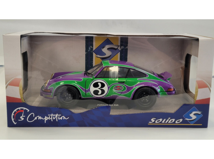 PORSCHE 911 RSR 1973 HIPPY TRIBUTE SOLIDO 1/18 BOITE D'ORIGINE