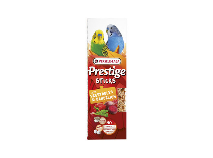 Sticks Petites Perruches avec Légumes & Pissenlit