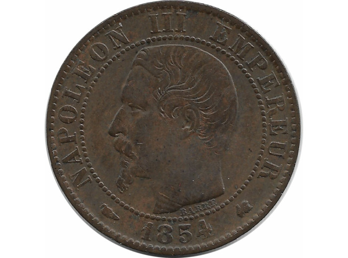 FRANCE 5 CENTIMES NAPOLEON III 1854 K BORDEAUX TB+