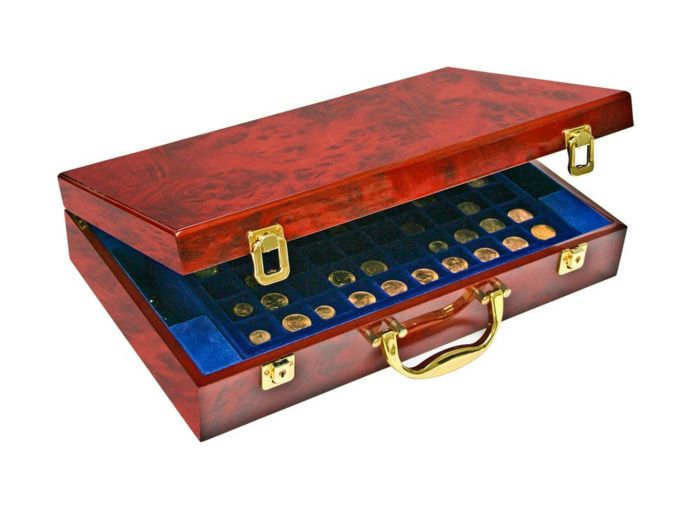 MALLETTE Numismatique en bois "PREMIUM" 169 (safe)