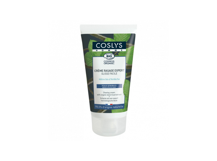 Crème rasage expert Bio peaux sensibles-125ml-Coslys