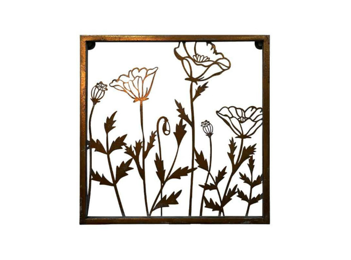 Cadre mural floral 33x2x33cm