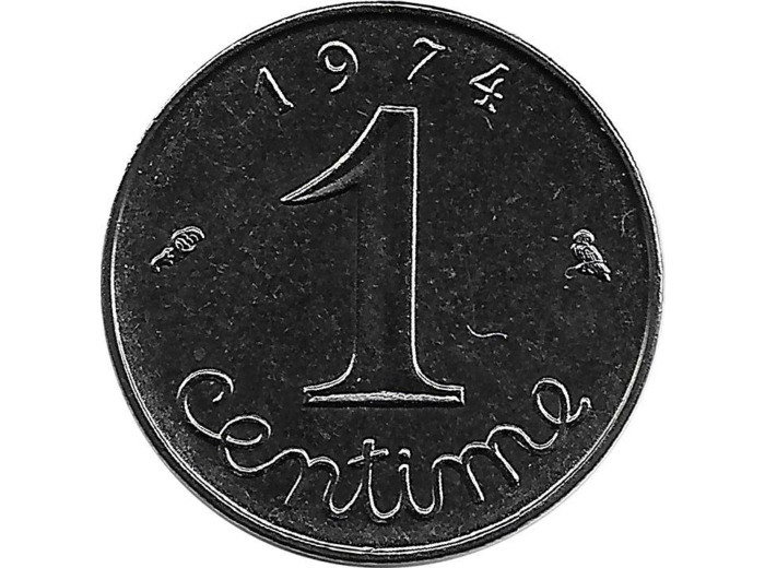 FRANCE 1 CENTIME EPI 1974 SUP (G91)