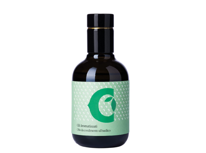 Huile d'olive au basilico