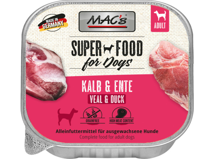 MAC'S Chien, Veau & Canard - 150G