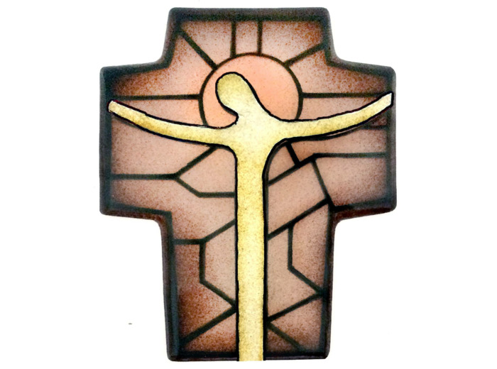 Croix du Fils Monochrome 10,6X8,5cm - EMAUX DU LIBAN