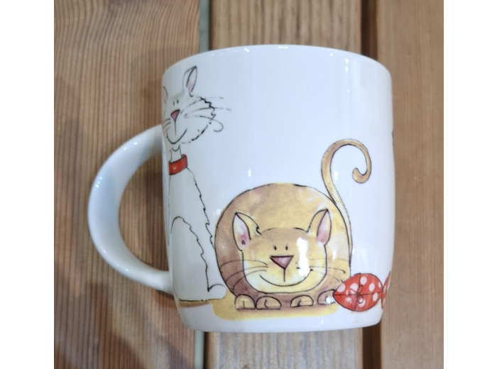 Mug porcelaine décor Chats