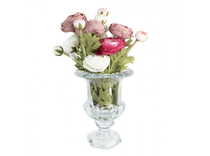 Grand vase transparent verre 20x26cm