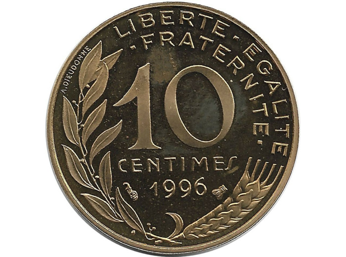 FRANCE 10 CENTIMES LAGRIFFOUL 1996 BE