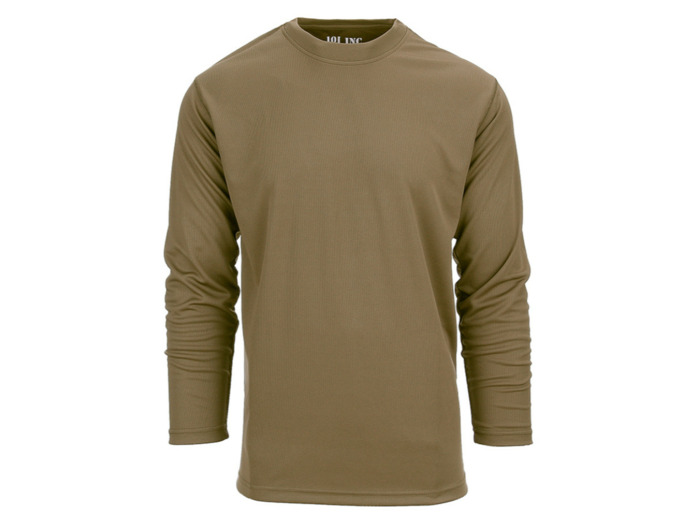 T-shirt tactique 101 Inc. séchage rapide manches longues (coyote)