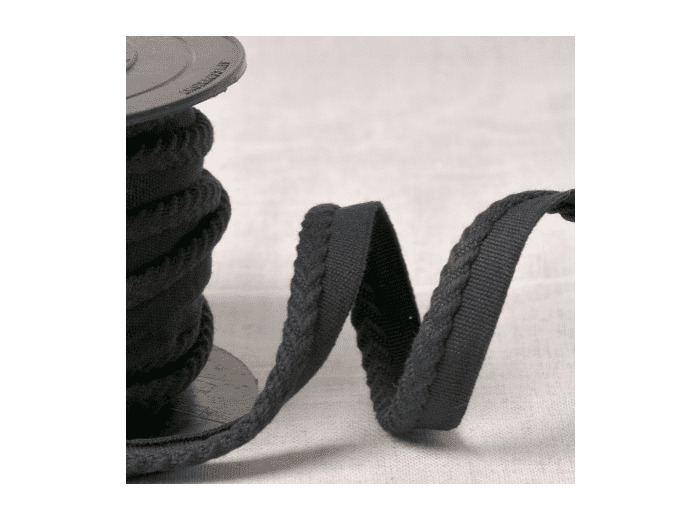 549C14 SIMPLE PASSEPOIL CHEVRON 6MM ML COL 14 NOIR